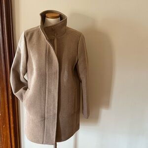 JCrew City Coat with button neck size 10